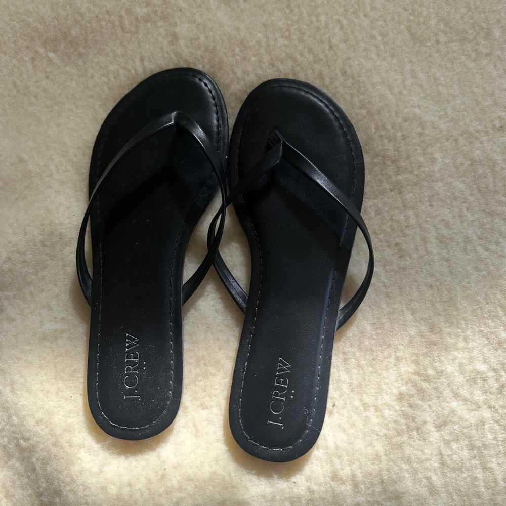 JCREW Leather Flip flops